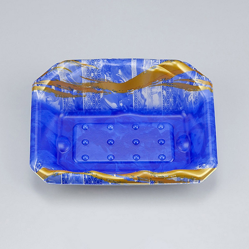 シーピー化成 刺身用トレー SFサシミ 62 涼海青 50枚/袋(ご注文単位24袋)【直送品】