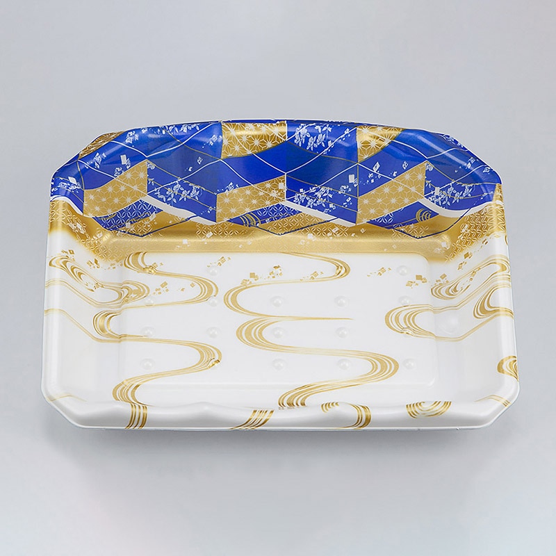 シーピー化成 刺身用トレー SFサシミ 66 海霧青 50枚/袋(ご注文単位12袋)【直送品】