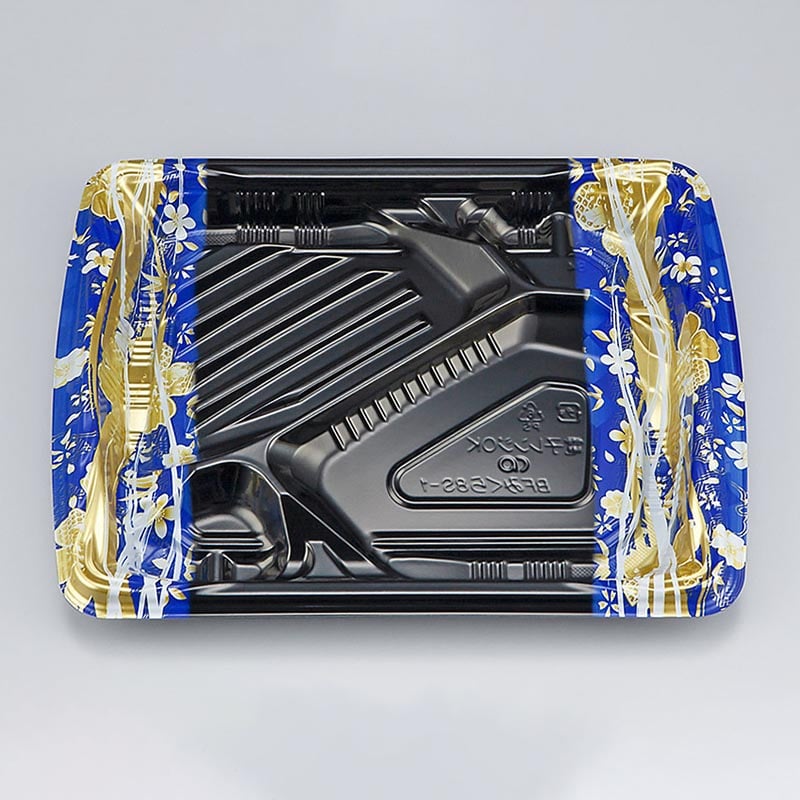 シーピー化成 弁当容器 BFみくら 本体 8S-1 春菜青 50枚/袋(ご注文単位16袋)【直送品】