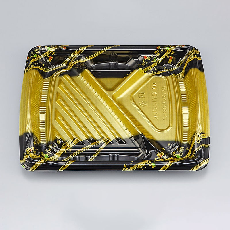 シーピー化成 弁当容器 BFみくら 本体 8S-2 舞帯金 50枚/袋(ご注文単位16袋)【直送品】