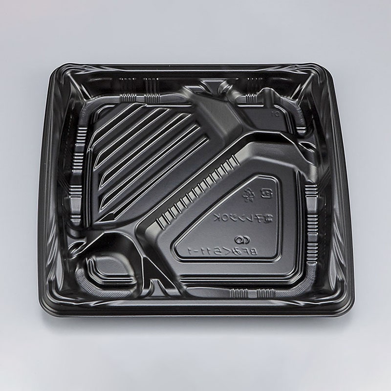 シーピー化成 弁当容器　BFみくら　本体 11-1 黒 50枚/袋（ご注文単位12袋）【直送品】