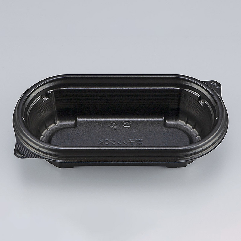 シーピー化成 弁当容器 BFNプランチ 本体 21 黒 50枚/袋(ご注文単位24袋)【直送品】