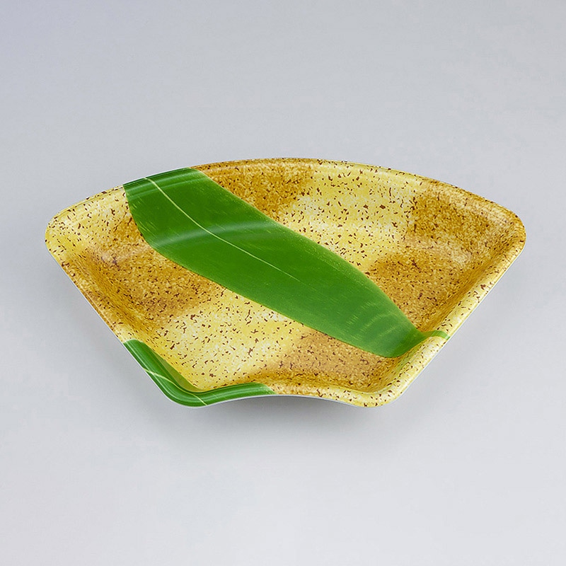 シーピー化成 刺身用トレー V-扇20 笹なごみ 50枚/袋（ご注文単位12袋）【直送品】