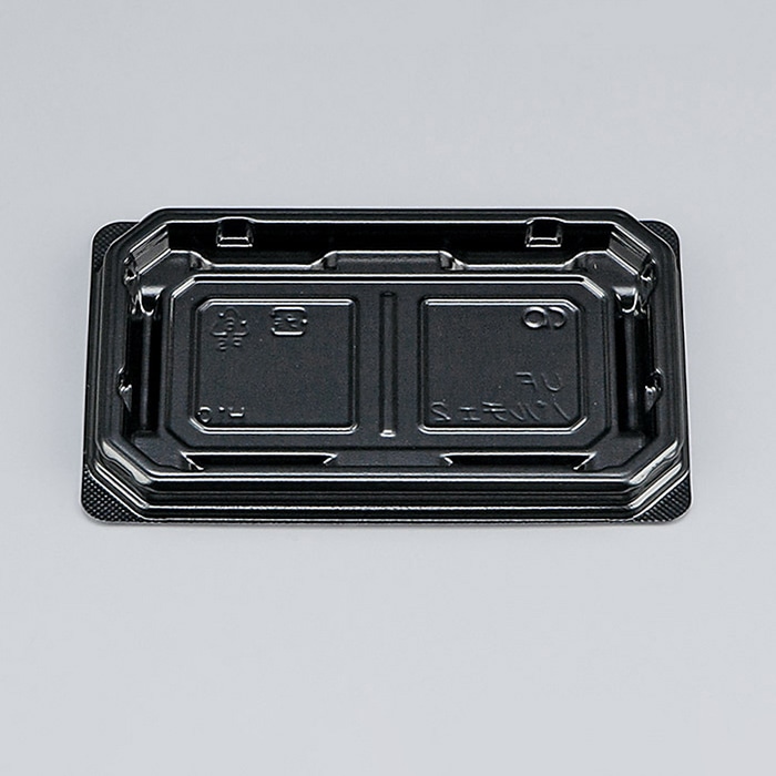 シーピー化成 和菓子容器　UFパルチェ　本体 2 黒 50枚/袋（ご注文単位40袋）【直送品】