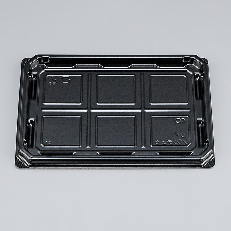 シーピー化成 和菓子容器　UFパルチェ　本体 6 黒 50枚/袋（ご注文単位18袋）【直送品】