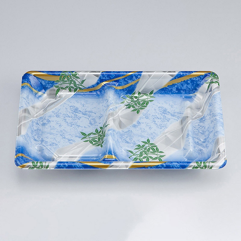 シーピー化成 麺セット容器 SF弁当 本体 57-1 爽銀青 50枚/袋(ご注文単位12袋)【直送品】