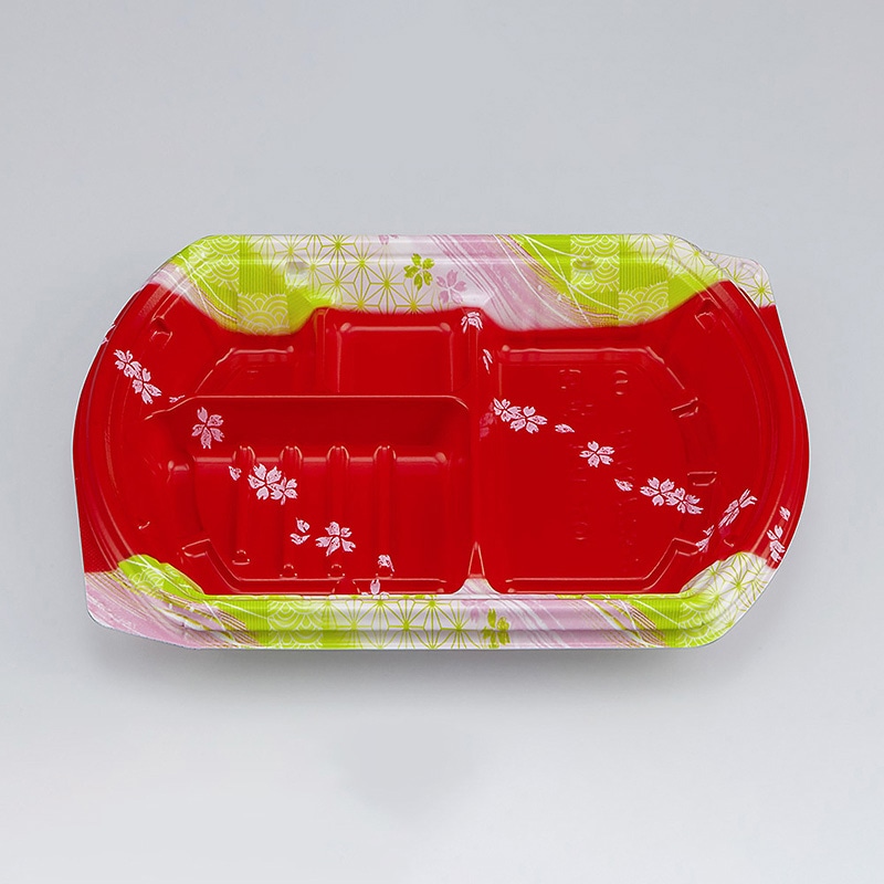 シーピー化成 弁当容器 BFN味音 本体 23-2 春茜 50枚/袋(ご注文単位12袋)【直送品】