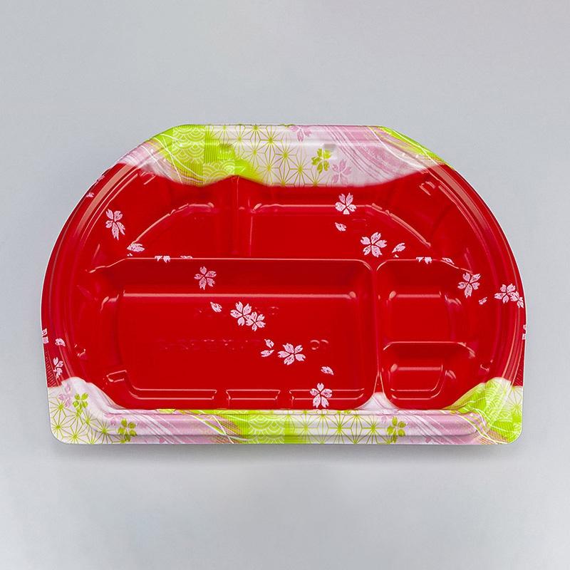 シーピー化成 弁当容器 BFN味音 本体 32-2 春茜 50枚/袋(ご注文単位12袋)【直送品】