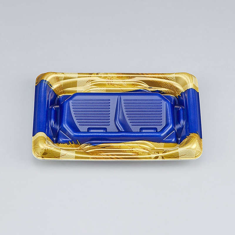 シーピー化成 刺身容器　SFうま盛段　本体 1L 明和紺 50枚/袋（ご注文単位30袋）【直送品】