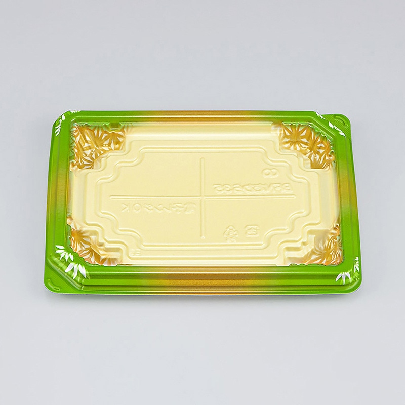 シーピー化成 米飯容器　BFNたわら　本体 35 晶葉緑 50枚/袋（ご注文単位16袋）【直送品】