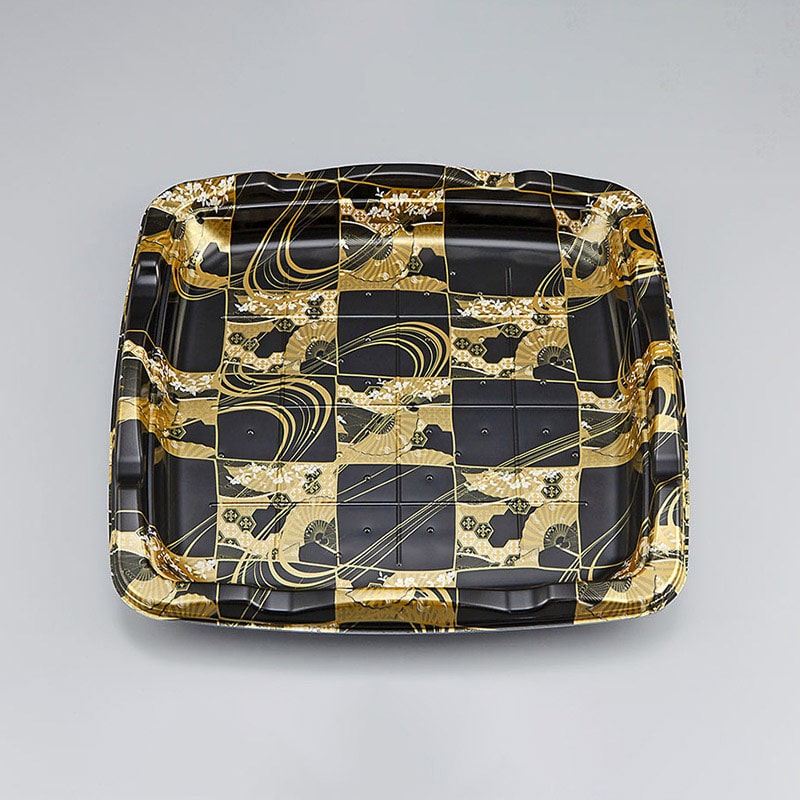 シーピー化成 寿司容器　SF剛力　本体 4 雅市松 10枚/袋（ご注文単位24袋）【直送品】