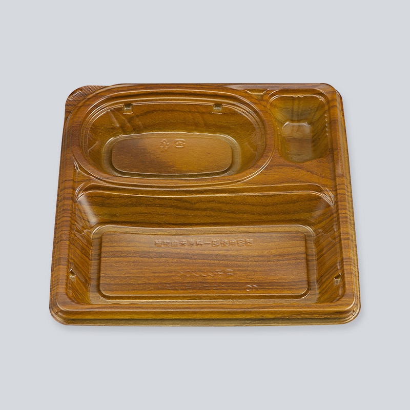 シーピー化成 弁当容器　CBFNランチ　本体  13栓木 50枚/袋（ご注文単位8袋）【直送品】