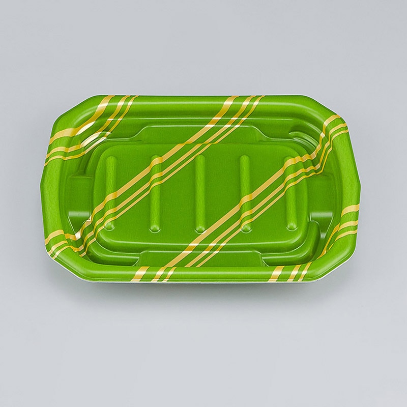 >シーピー化成 惣菜容器 TNデリカ内 本体 19 リッチ緑 50枚/袋(ご注文単位16袋)【直送品】