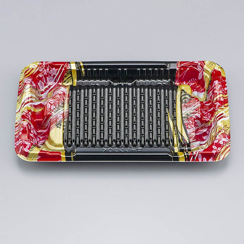 シーピー化成 惣菜容器 BF揚盛 本体 21-12 烈風赤 50枚/袋(ご注文単位24袋)【直送品】