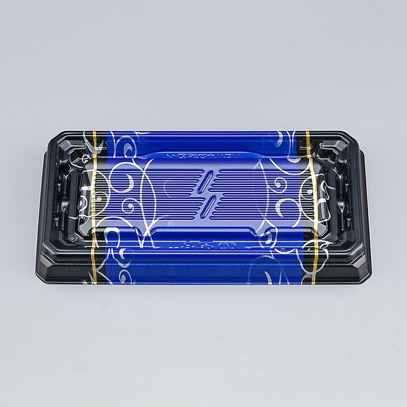 シーピー化成 刺身容器 UFハカマ板段 本体 14 みつる青 50枚/袋（ご注文単位20袋）【直送品】