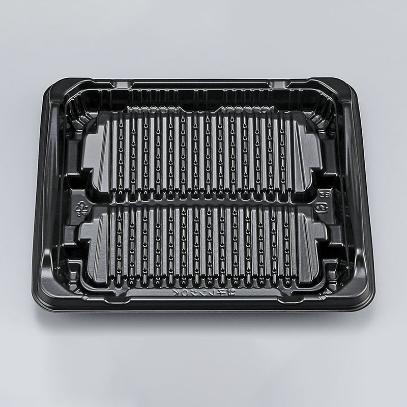 シーピー化成 惣菜容器　BF揚盛　本体 21-18 黒 50枚/袋（ご注文単位16袋）【直送品】