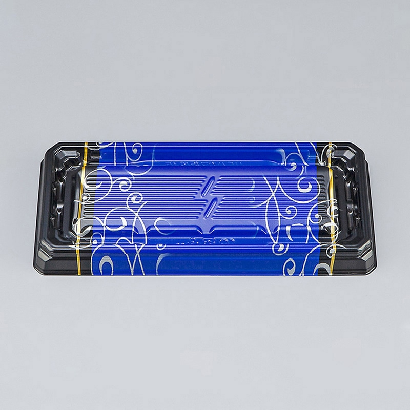 シーピー化成 刺身容器 UFハカマ板段 本体 15 みつる青 50枚/袋（ご注文単位20袋）【直送品】