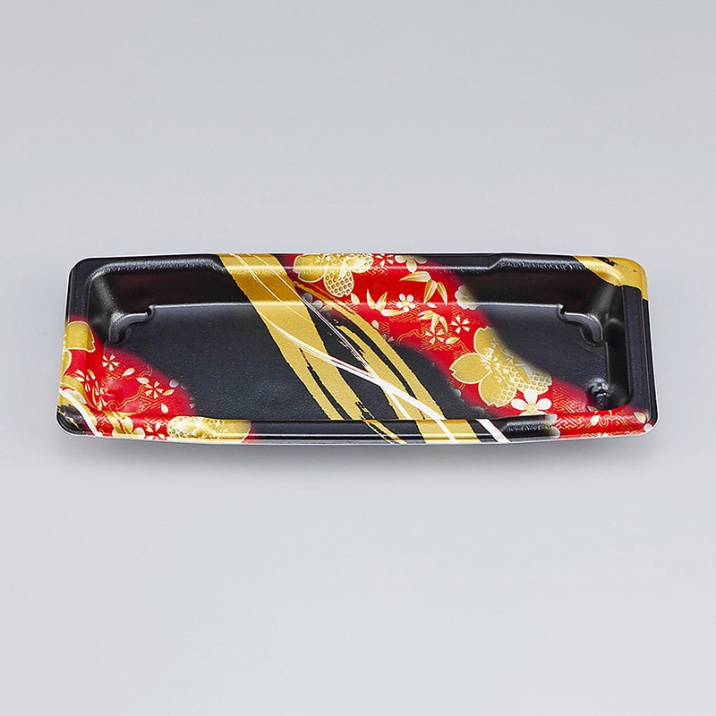 シーピー化成 寿司容器 SF舟 本体 4 春菜赤 50枚/袋(ご注文単位24袋)【直送品】