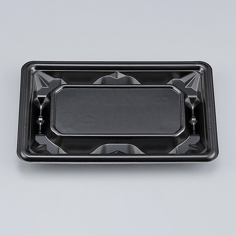 シーピー化成 刺身容器　SF冴盛　本体 17-11 黒 50枚/袋（ご注文単位24袋）【直送品】