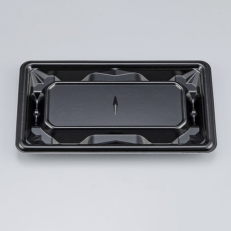 シーピー化成 刺身容器　SF冴盛　本体 19-11 黒 50枚/袋（ご注文単位24袋）【直送品】