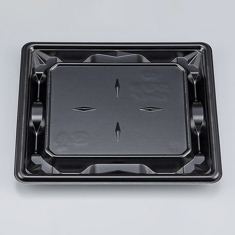 シーピー化成 刺身容器　SF冴盛　本体 19-17 黒 50枚/袋（ご注文単位18袋）【直送品】