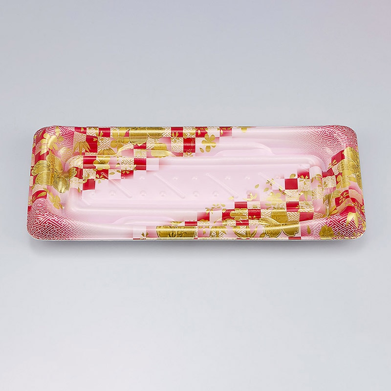 シーピー化成 寿司容器　SFうま皿　本体 15 花雅桃 50枚/袋（ご注文単位24袋）【直送品】