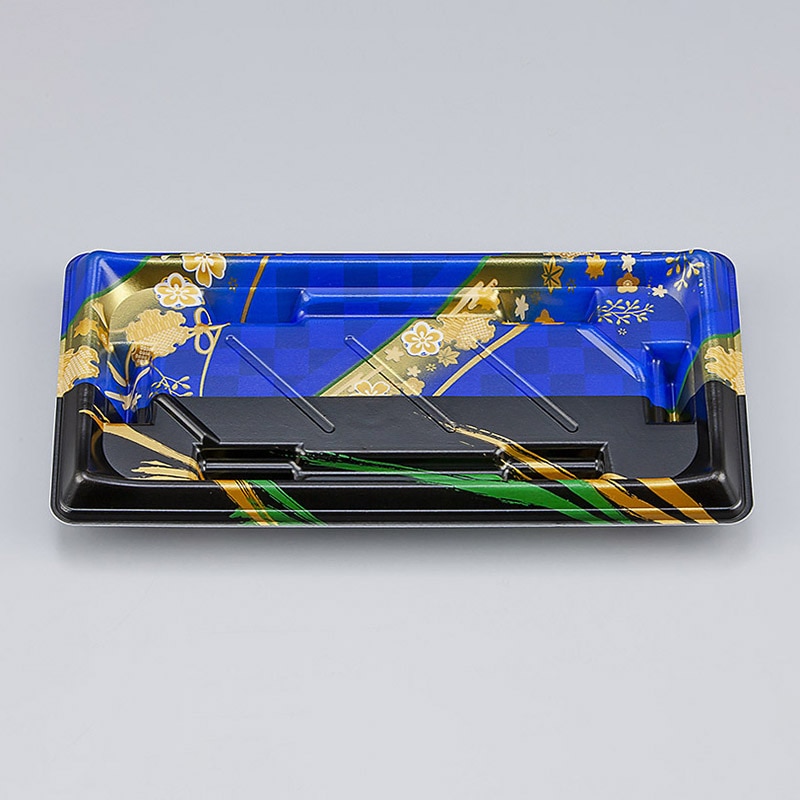 シーピー化成 寿司容器 SF美角 本体 14 丹心青 50枚/袋(ご注文単位24袋)【直送品】