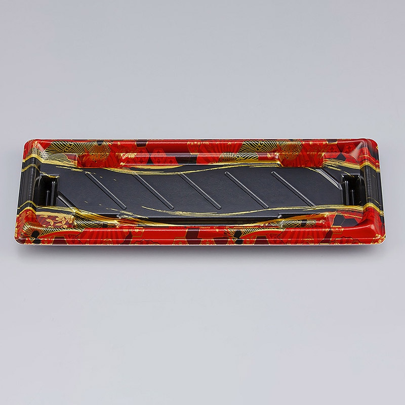 シーピー化成 寿司容器 SF美角 本体 16 京えん赤 50枚/袋(ご注文単位20袋)【直送品】