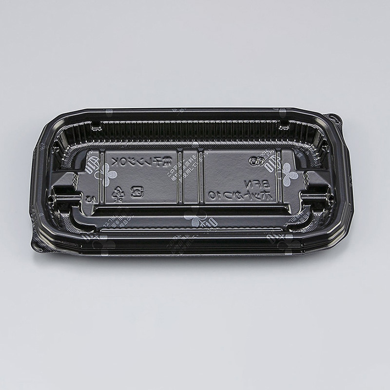 シーピー化成 とんかつ容器 BFNホットかつ 本体 10 黒B 50枚/袋(ご注文単位16袋)【直送品】