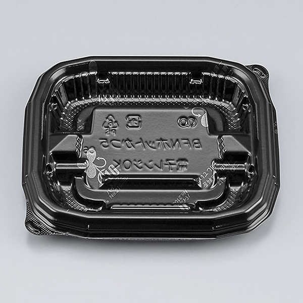 シーピー化成 とんかつ容器 BFNホットかつ 本体 5 黒B 50枚/袋(ご注文単位24袋)【直送品】