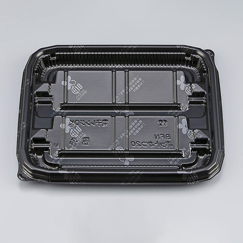 シーピー化成 とんかつ容器 BFNホットかつ 本体 20 黒B 50枚/袋(ご注文単位12袋)【直送品】