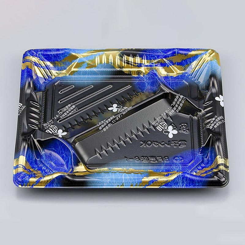 シーピー化成 弁当容器 BF恵味 本体 8-1(N) 天舞青 50枚/袋(ご注文単位12袋)【直送品】