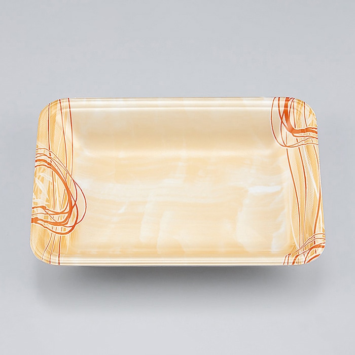 >シーピー化成 汎用トレー 新LL 15-30 ゆうすい薄橙 100枚/袋(ご注文単位16袋)【直送品】