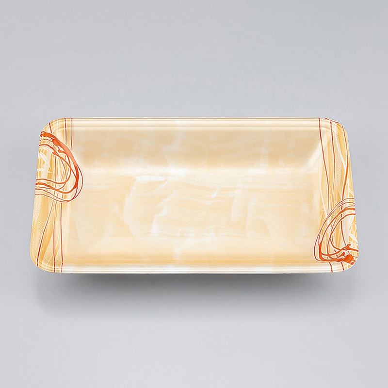 >シーピー化成 汎用トレー 新LQ 16-33 ゆうすい薄橙 100枚/袋(ご注文単位10袋)【直送品】