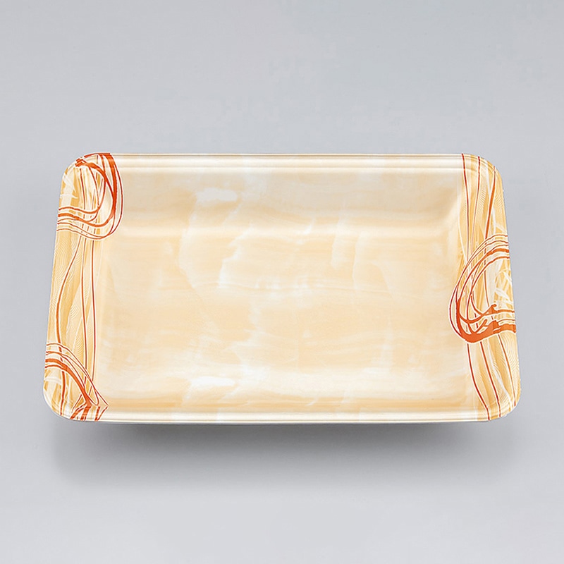 >シーピー化成 汎用トレー 新LQ 18-33 ゆうすい薄橙 100枚/袋(ご注文単位9袋)【直送品】