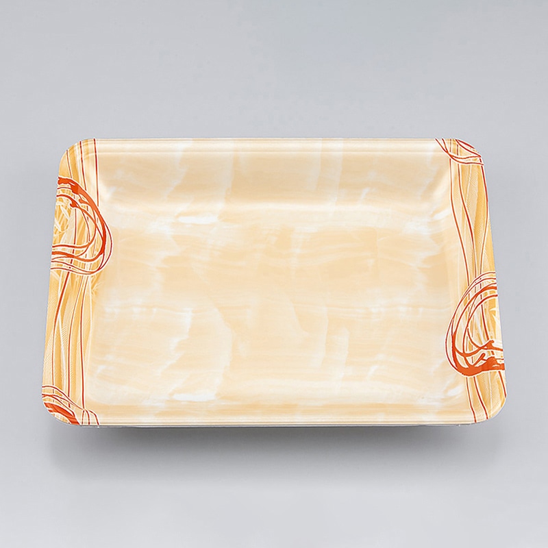 シーピー化成 汎用トレー 新LQ 20-30 ゆうすい薄橙 100枚/袋(ご注文単位9袋)【直送品】