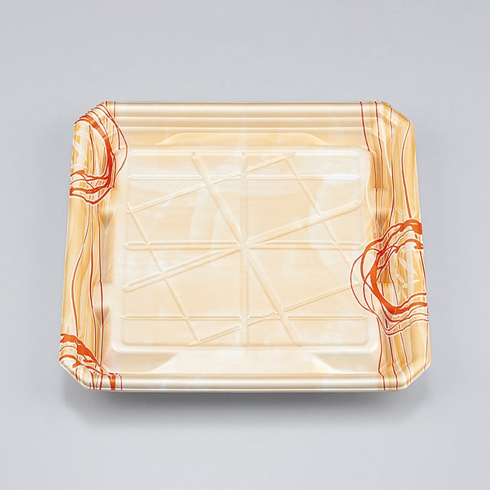 シーピー化成 精肉容器 SFニック 本体 20-20浅 ゆうすい薄橙 50枚/袋(ご注文単位12袋)【直送品】