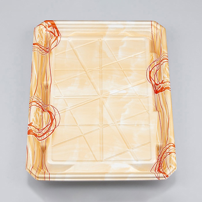 シーピー化成 精肉容器 SFニック 本体 20-28浅 ゆうすい薄橙 50枚/袋(ご注文単位8袋)【直送品】