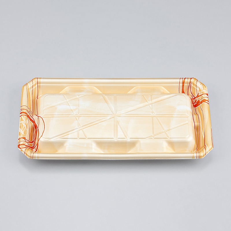 シーピー化成 精肉容器 SFニック 本体 25-13平W ゆうすい薄橙 50枚/袋(ご注文単位16袋)【直送品】