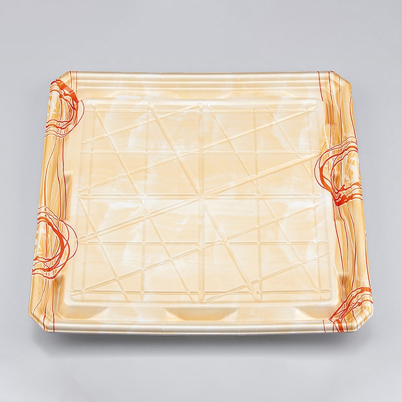 シーピー化成 精肉容器 SFニック 本体 28-28浅 ゆうすい薄橙 25枚/袋(ご注文単位12袋)【直送品】