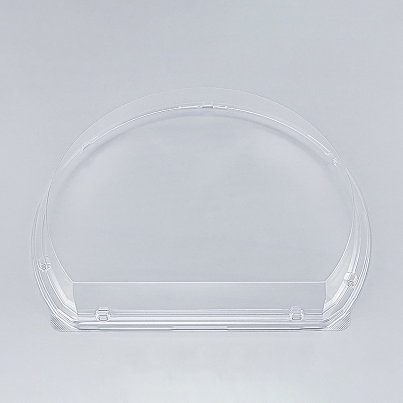 シーピー化成 刺身容器 UFハカマ板半月段 外嵌合蓋AP 5 50枚/袋（ご注文単位8袋）【直送品】