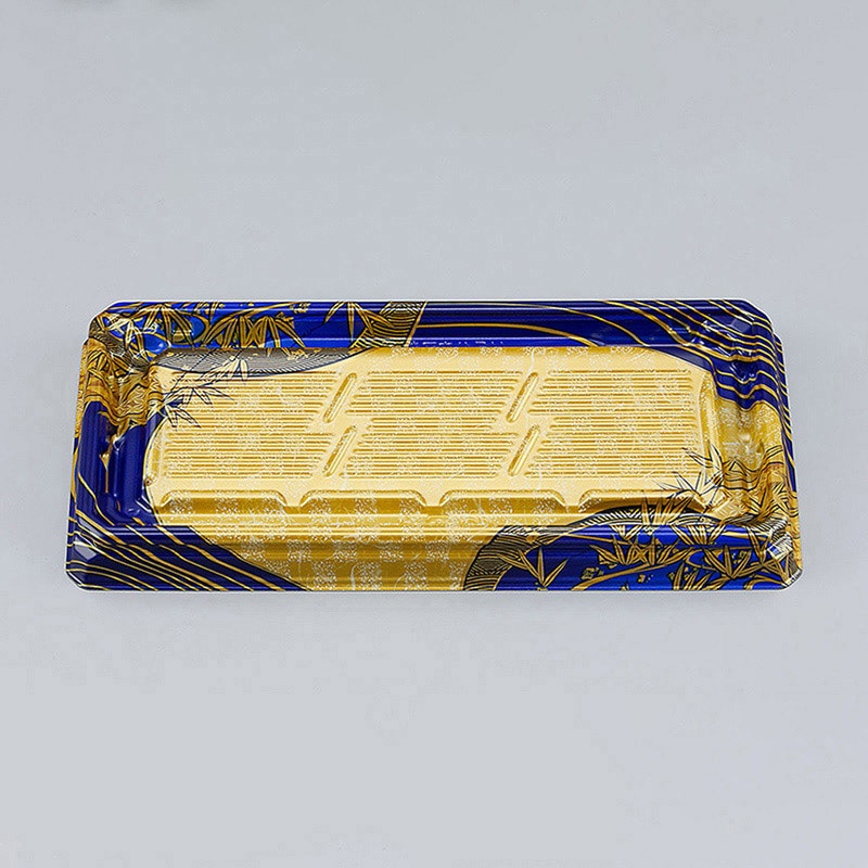 シーピー化成 刺身容器 UFハカマ板段 本体 3 上弦紺 50枚/袋(ご注文単位16袋)【直送品】