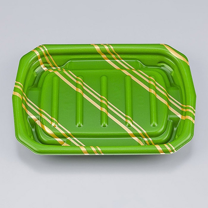 >シーピー化成 惣菜容器 TNデリカ内 本体 20M リッチ緑 50枚/袋(ご注文単位12袋)【直送品】