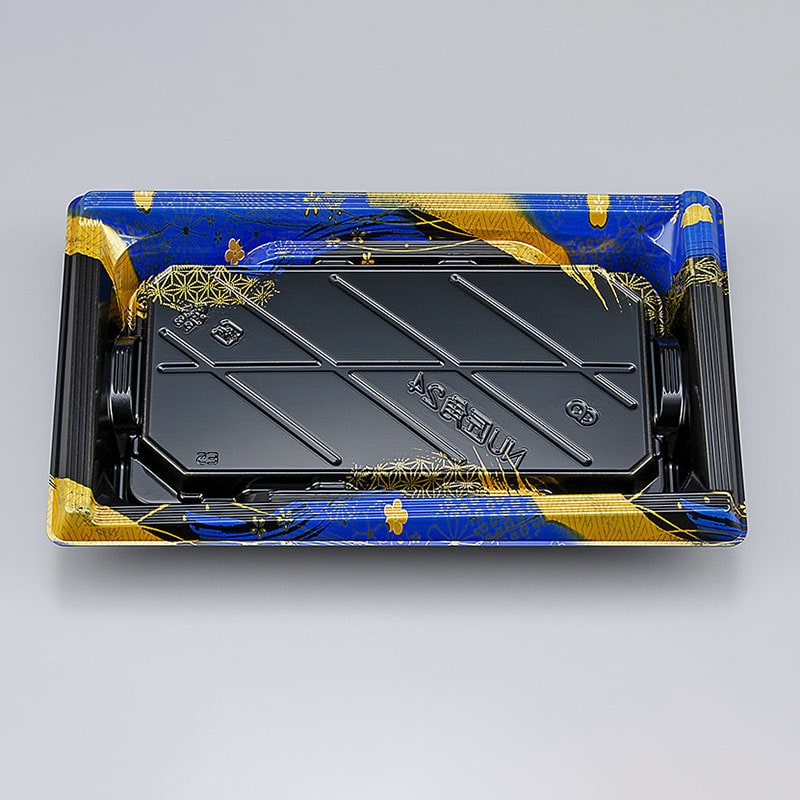 シーピー化成 寿司容器　NU匠角　本体 24 華海青 50枚/袋（ご注文単位12袋）【直送品】