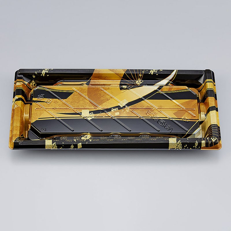 シーピー化成 寿司容器　NU匠角　本体 26 光条金 50枚/袋（ご注文単位8袋）【直送品】