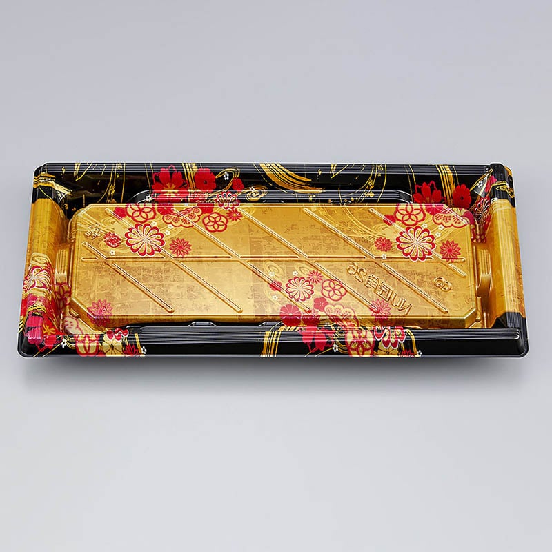 シーピー化成 寿司容器　NU匠角　本体 26 華かんざし 50枚/袋（ご注文単位8袋）【直送品】