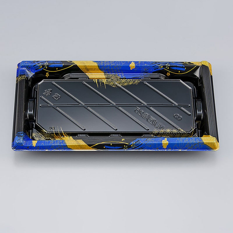 シーピー化成 寿司容器　NU匠角　本体 25 華海青 50枚/袋（ご注文単位12袋）【直送品】