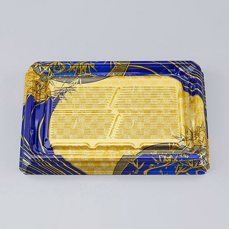 シーピー化成 刺身容器 UFハカマ板段 本体 24 上弦紺 50枚/袋（ご注文単位12袋）【直送品】