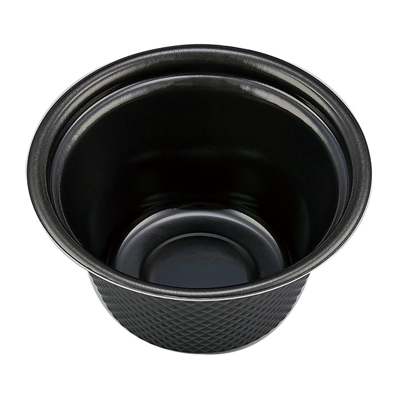 シーピー化成 丼容器　TNパイン　本体 17深 黒 50個/袋（ご注文単位12袋）【直送品】