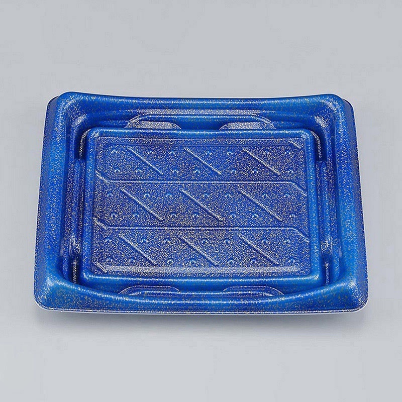 シーピー化成 寿司容器 SFうま皿 本体 34 星雲青 50枚/袋(ご注文単位12袋)【直送品】